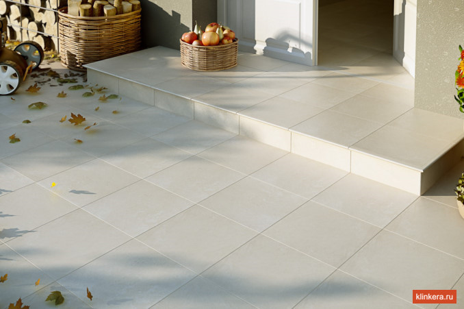 Клинкерная плитка для ступеней Paradyz Cotto Crema