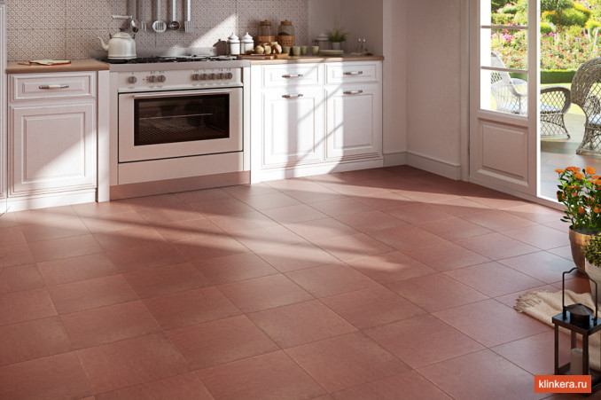 Клинкерная плитка на ступени Paradyz Cotto Red